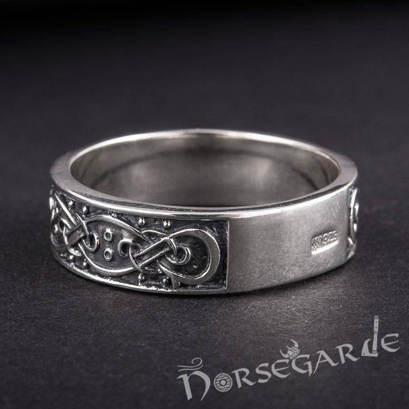 Handcrafted Norse Ornamental Band - Sterling Silver - Norsegarde