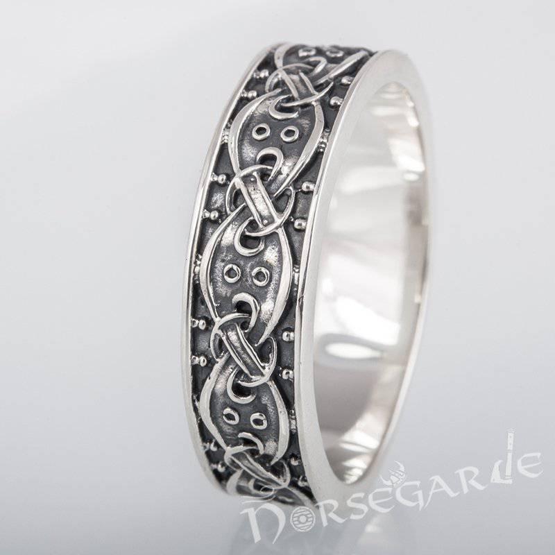Handcrafted Norse Ornamental Band - Sterling Silver - Norsegarde