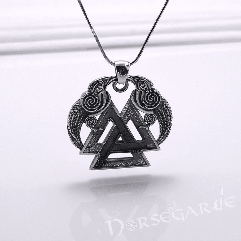 Handcrafted Odin's Wisdom Pendant - Sterling Silver - Norsegarde