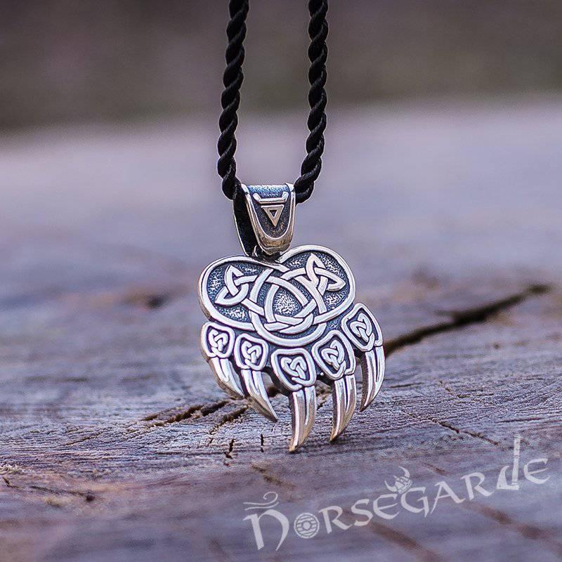 Handcrafted Paw of Veles Pendant - Sterling Silver - Norsegarde
