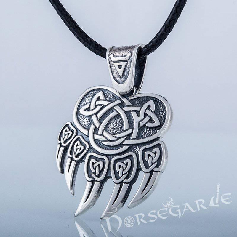 Handcrafted Paw of Veles Pendant - Sterling Silver - Norsegarde