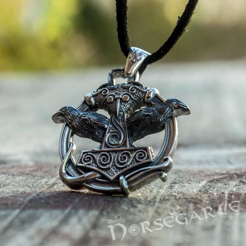 Viking Necklace Black Thor Hammer | My Viking Jewelry