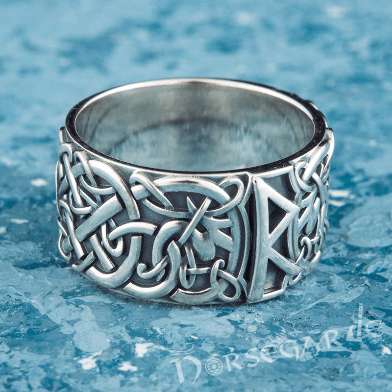 Urnes Ornament Sterling Silver Ring
