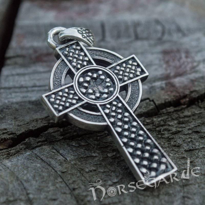 Handcrafted Traditional Celtic Cross Pendant - Sterling Silver - Norsegarde