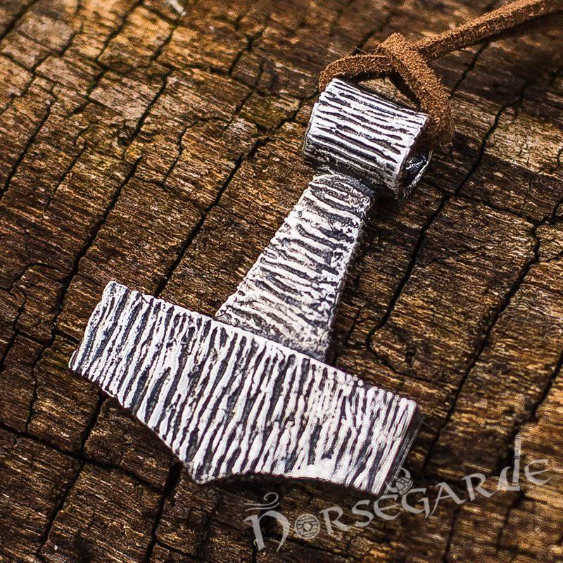 Handcrafted Traditional Style Mjölnir - Sterling Silver - Norsegarde