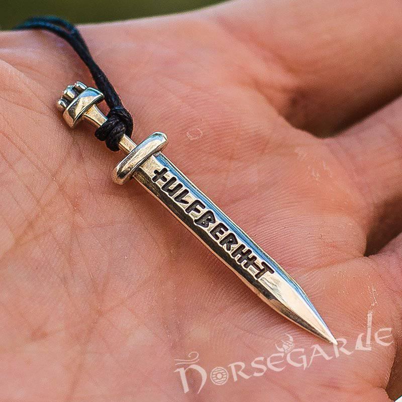 Handcrafted Ulfberht Sword Pendant - Sterling Silver - Norsegarde
