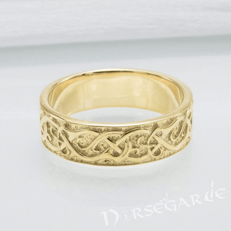 Handcrafted Urnes Ornamental Band - Gold - Norsegarde