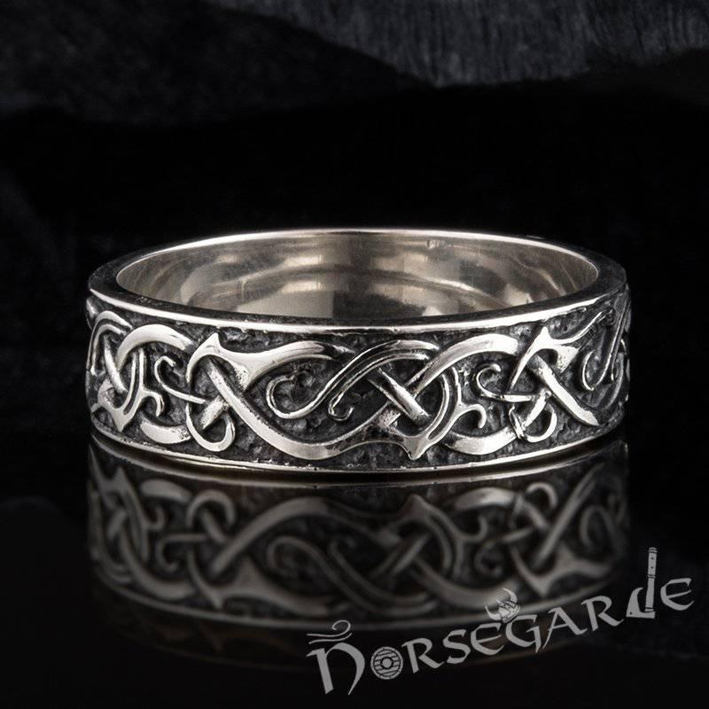 Handcrafted Urnes Ornamental Band - Sterling Silver - Norsegarde