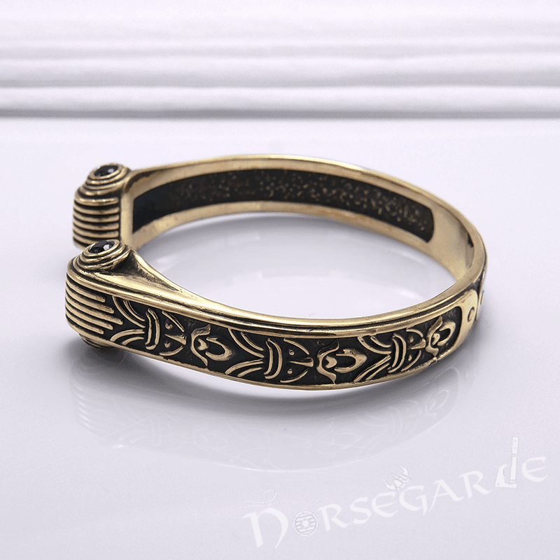 Handcrafted Valhalla Warrior Torc Bracelet - Bronze - Norsegarde