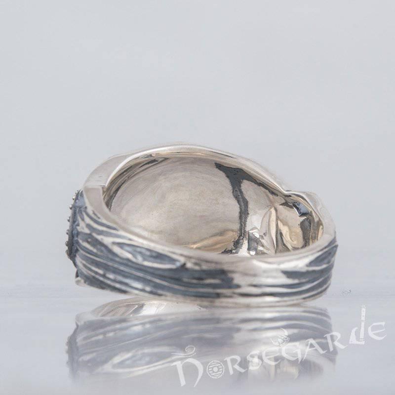 Handcrafted Vegvisir Druid Signet Ring - Sterling Silver - Norsegarde