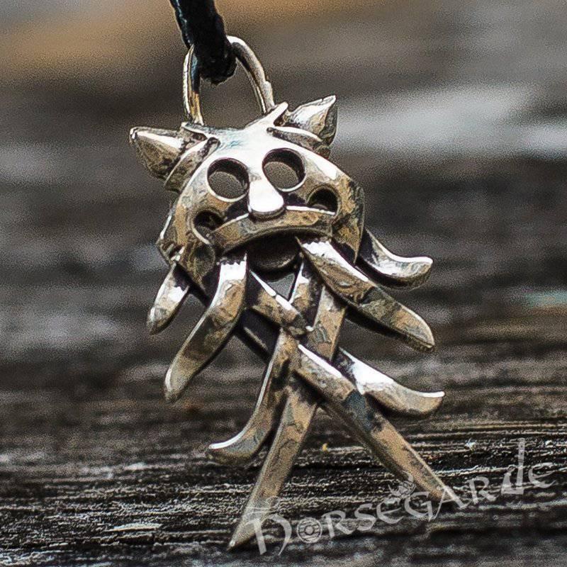 Handcrafted Wolf Totem Pendant - Sterling Silver - Norsegarde