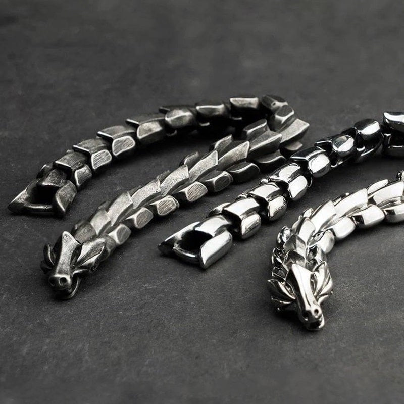 Jormungandr Scale Bracelet - Stainless Steel