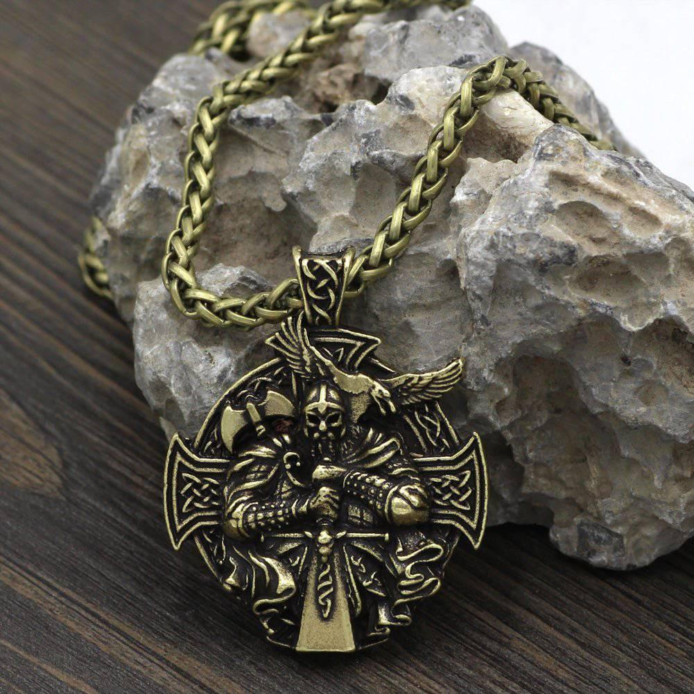 Odin Celtic Cross Pendant - Norsegarde