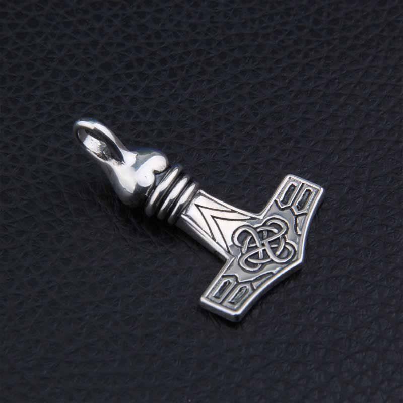 Raven Head Thor's Hammer - Sterling Silver - Norsegarde