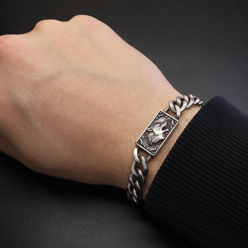 Fenrir's Fang 10mm Chain Bracelet - Stainless Steel