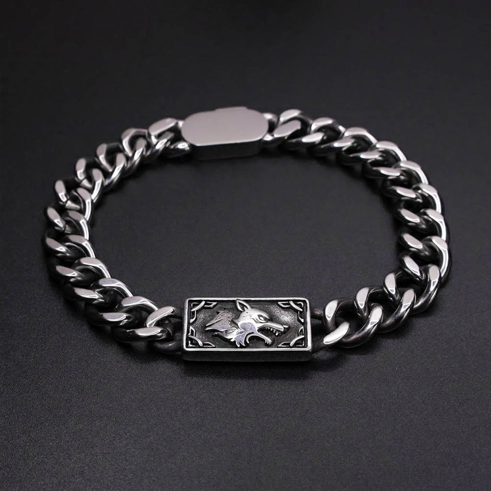 Fenrir's Fang 10mm Chain Bracelet - Stainless Steel