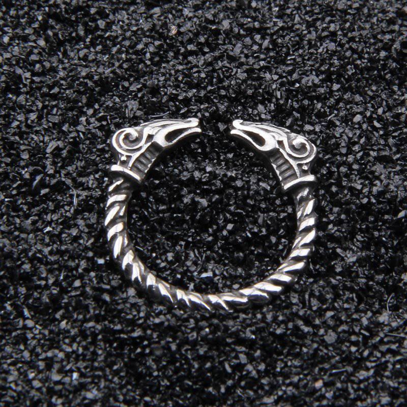 Thor's Goats Ring - Stainless Steel - Norsegarde