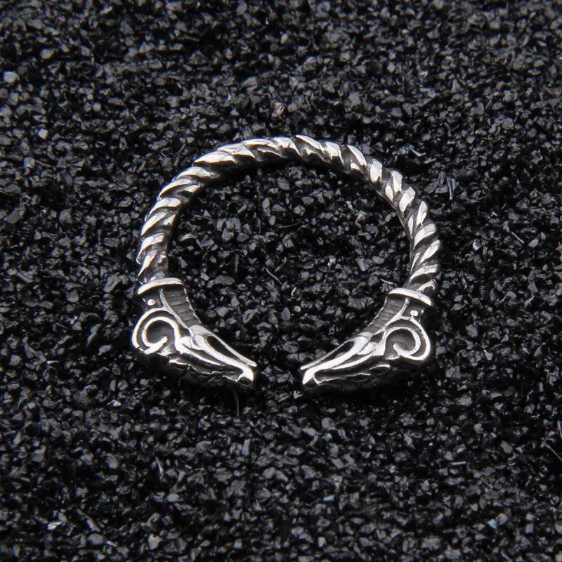 Thor's Goats Ring - Stainless Steel - Norsegarde