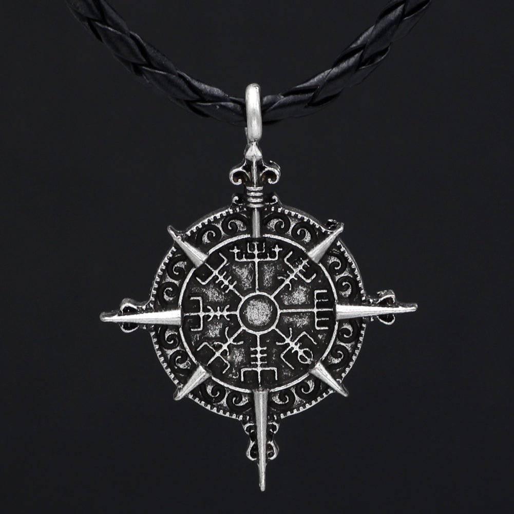 Vegvisir Compass Wheel Amulet - Norsegarde
