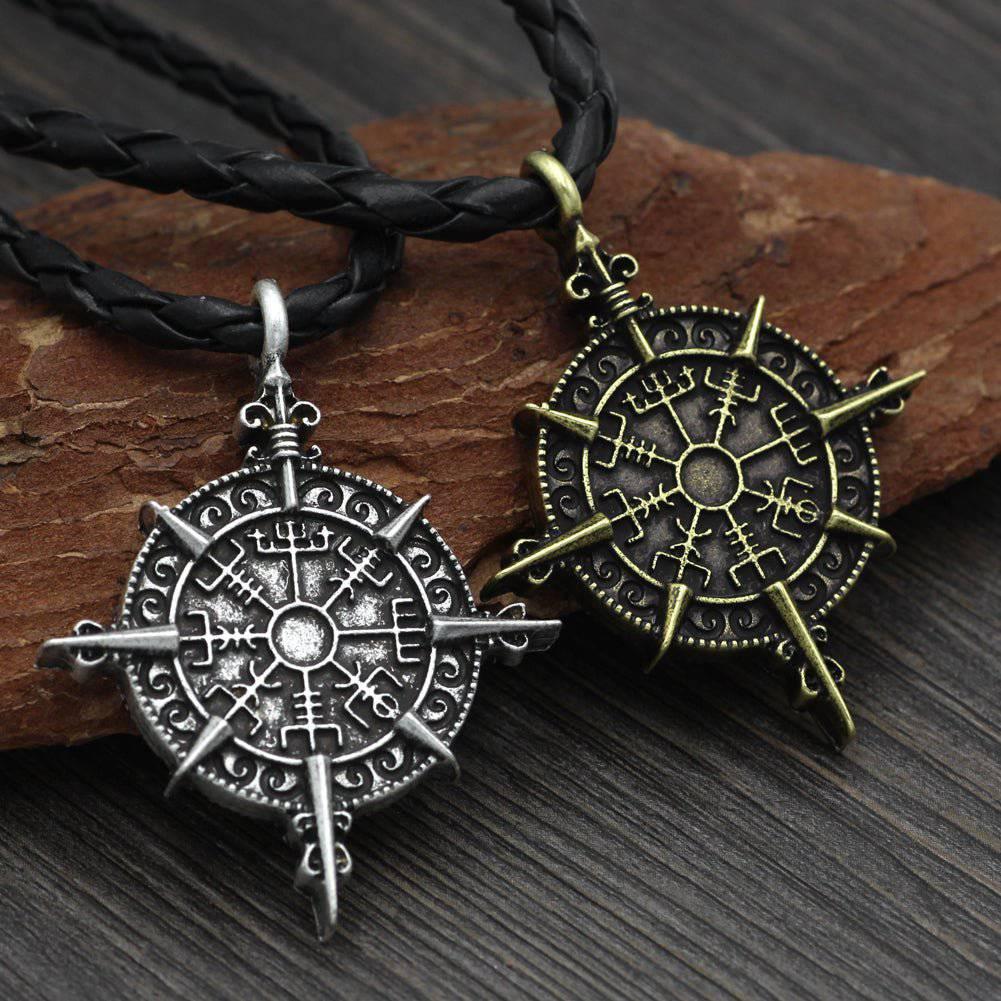 Vegvisir Compass Wheel Amulet - Norsegarde