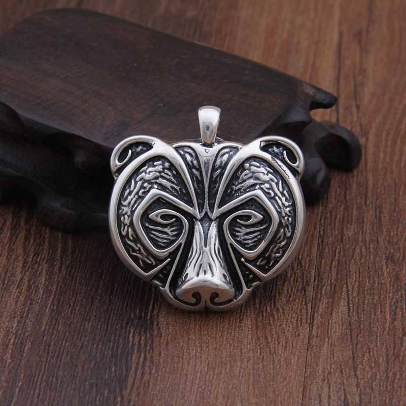 Veles Bear Pendant - Sterling Silver - Norsegarde