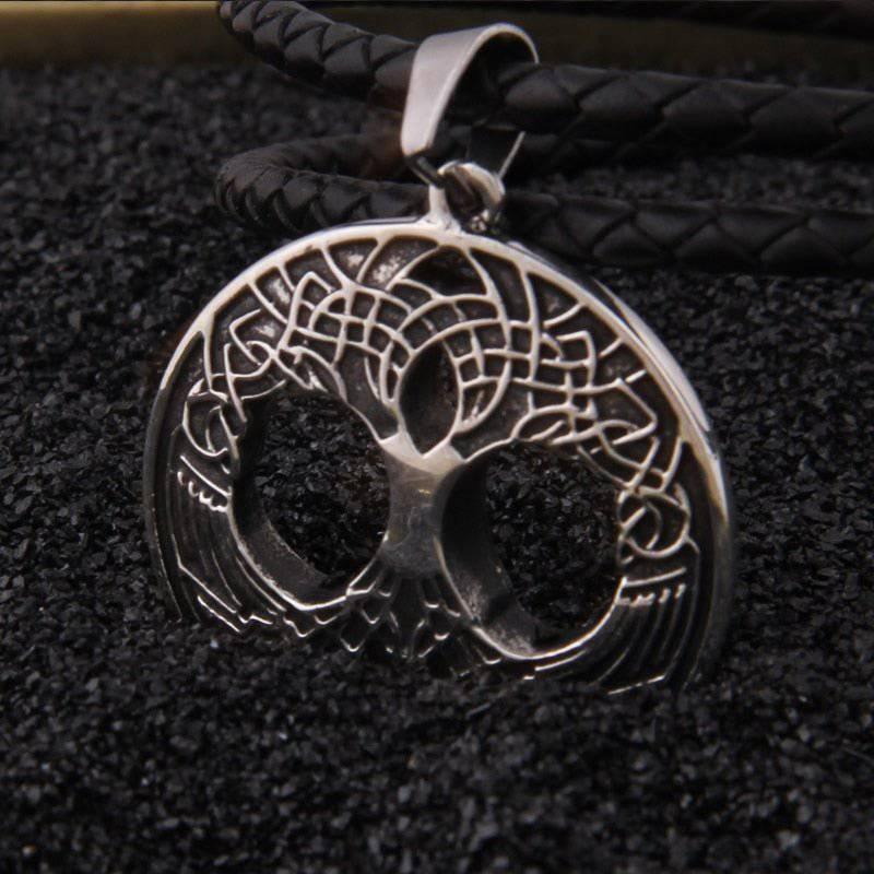 World Tree Yggdrasil Amulet - Sterling Silver - Norsegarde